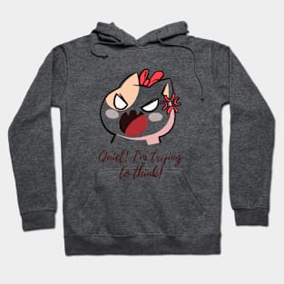 Printable picture, angry cat, cute cat, quiet, I'm trying to think Hoodie